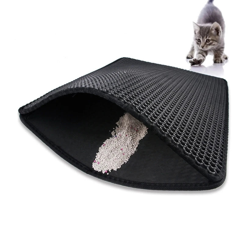 Alfombra Doble Capa atrapa Arena de Gatos: Impermeable y Antideslizante